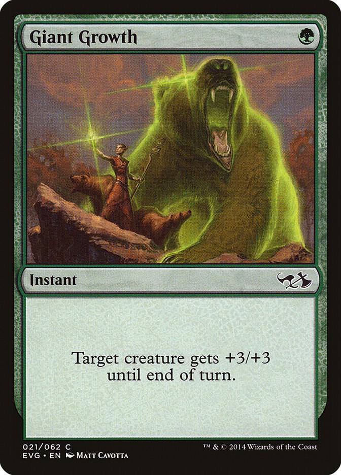 Giant Growth (EVG) [Duel Decks: Anthology] 21