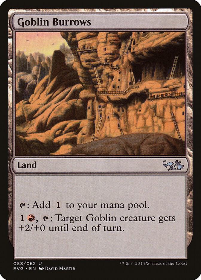 Goblin Burrows [Duel Decks: Anthology] 58