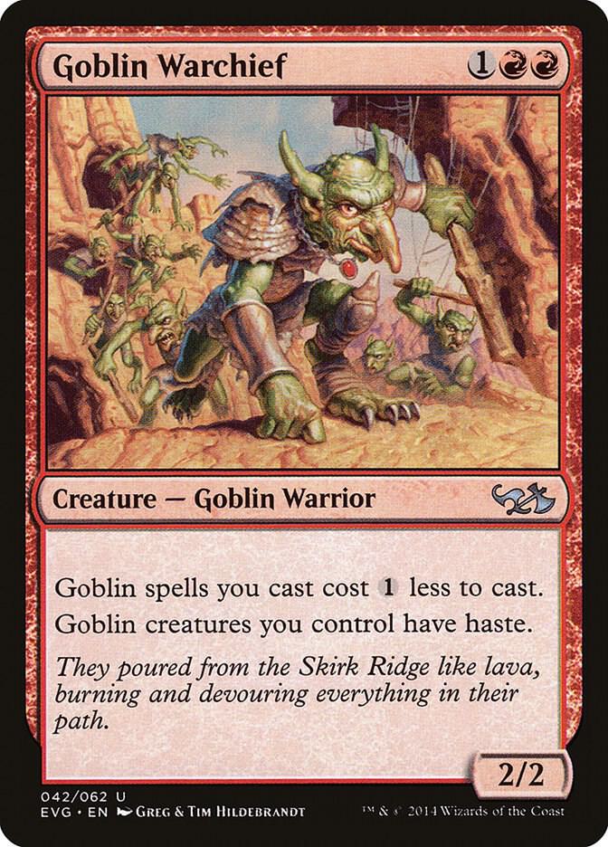 Goblin Warchief [Duel Decks: Anthology] 42