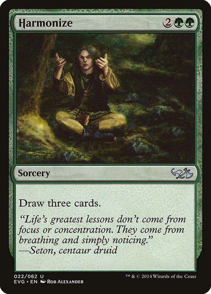 Harmonize (EVG) [Duel Decks: Anthology] 22