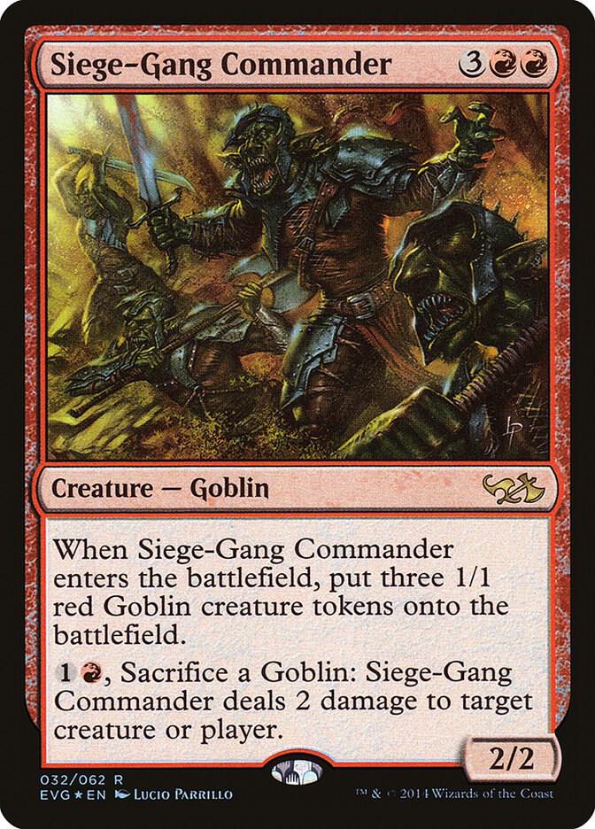 Siege-Gang Commander [Duel Decks: Anthology] 32