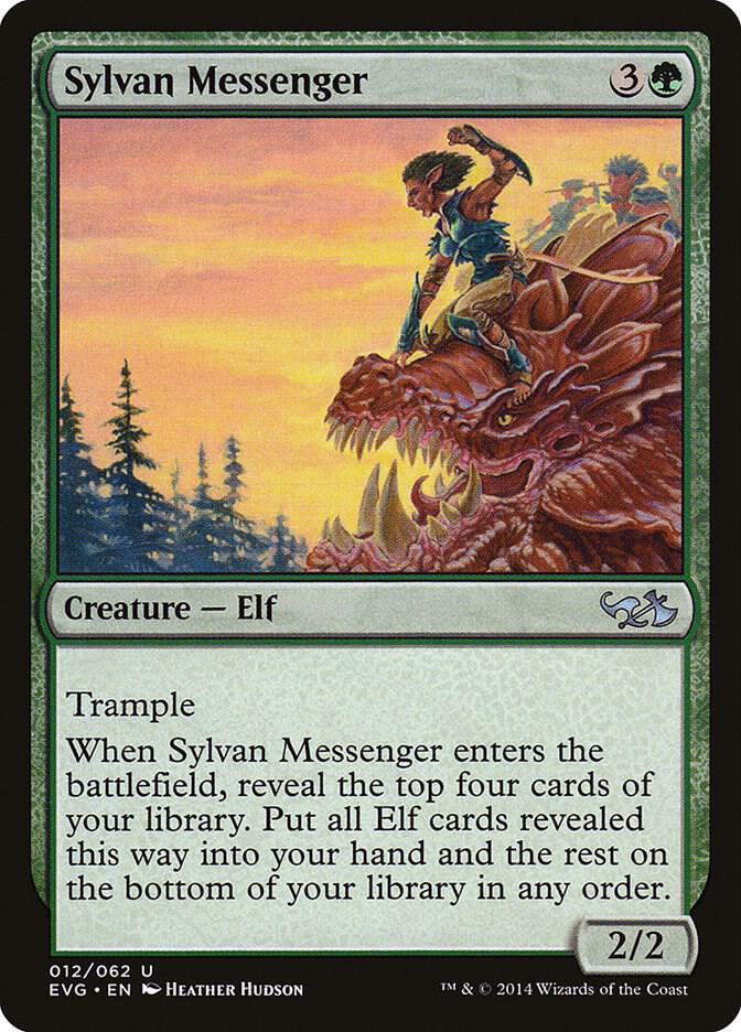 Sylvan Messenger [Duel Decks: Anthology] 12