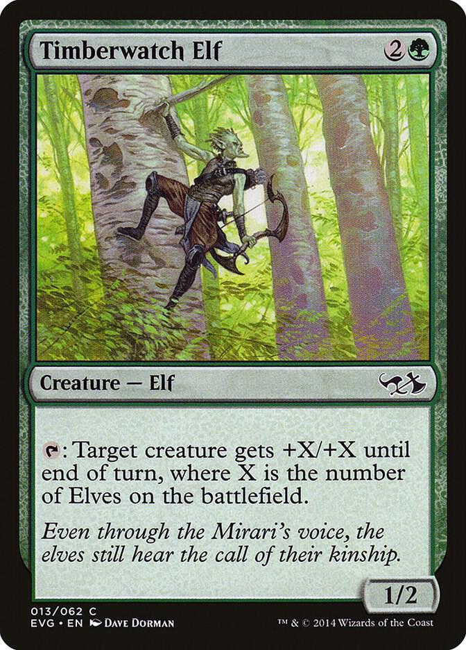 Timberwatch Elf [Duel Decks: Anthology] 13