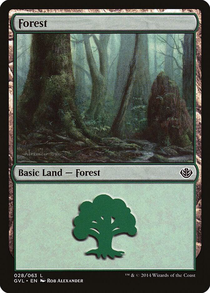 Forest (028) (GVL) [Duel Decks: Anthology] 28