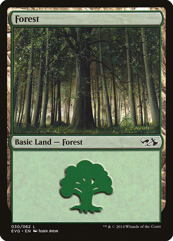 Forest (030) (EVG) [Duel Decks: Anthology] 30