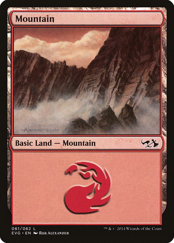 Mountain (061) (EVG) [Duel Decks: Anthology] 61