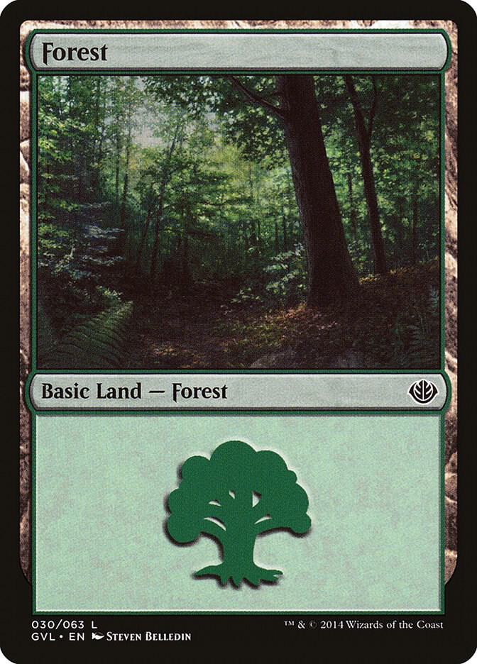 Forest (030) (GVL) [Duel Decks: Anthology] 30