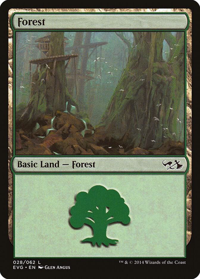 Forest (028) (EVG) [Duel Decks: Anthology] 28