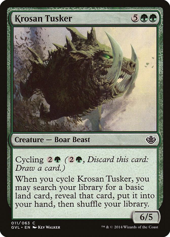 Krosan Tusker [Duel Decks: Anthology] 11