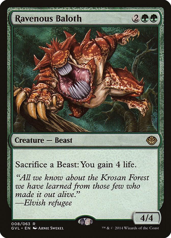 Ravenous Baloth [Duel Decks: Anthology] 8