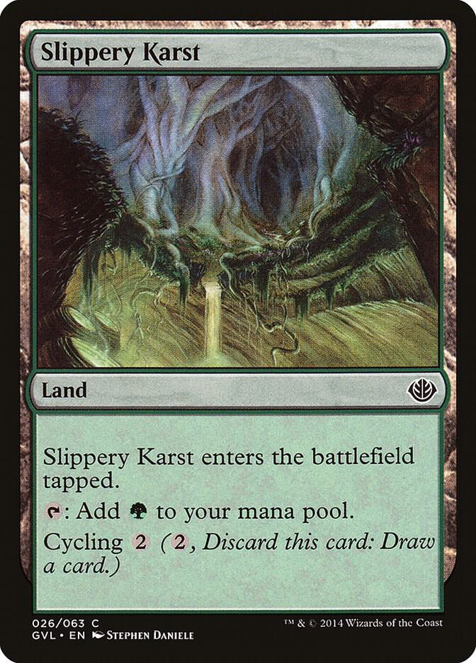 Slippery Karst [Duel Decks: Anthology] 26