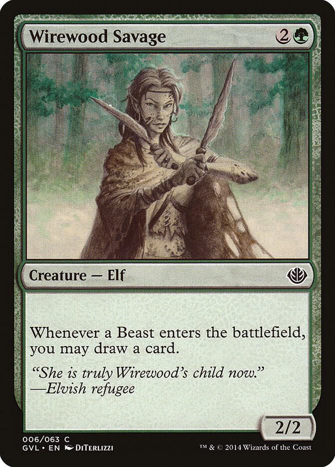 Wirewood Savage [Duel Decks: Anthology] 6