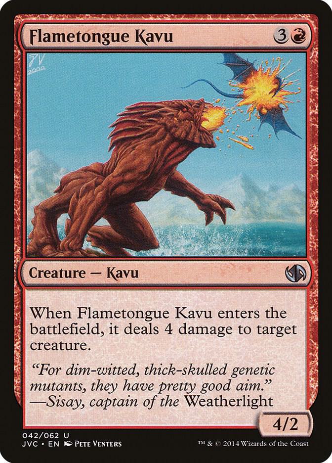 Flametongue Kavu [Duel Decks: Anthology] 42