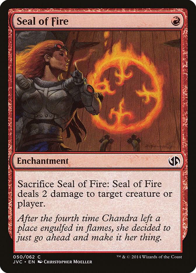 Seal of Fire [Duel Decks: Anthology] 50