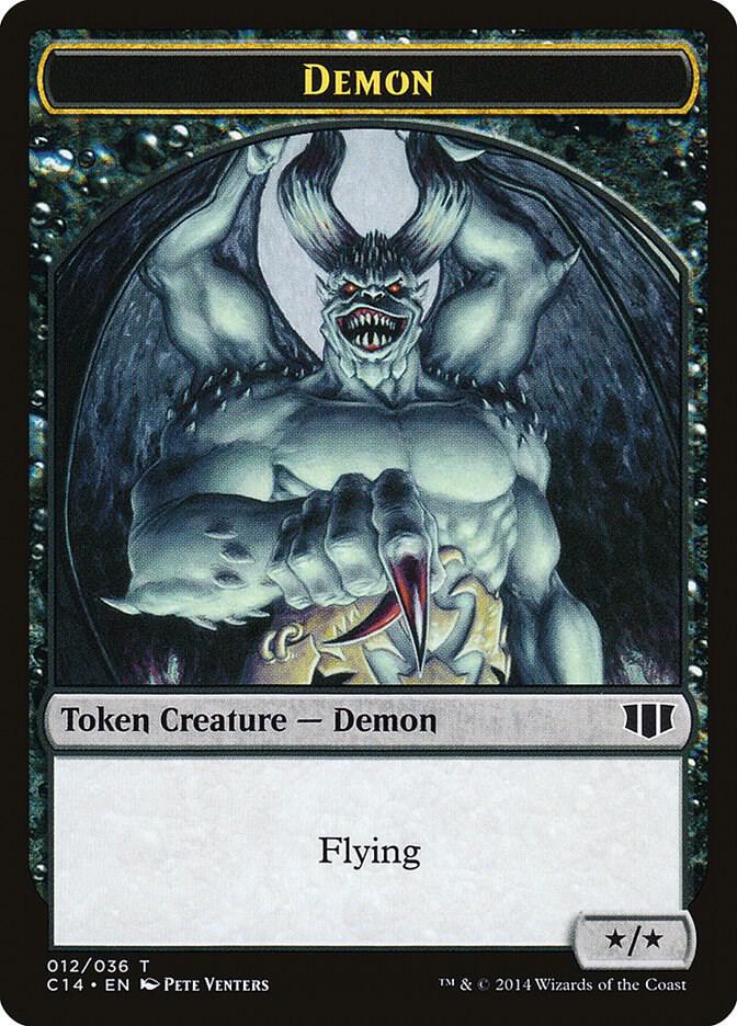 Demon (012) // Zombie (016) Double-Sided Token [Commander 2014] 12 // 16