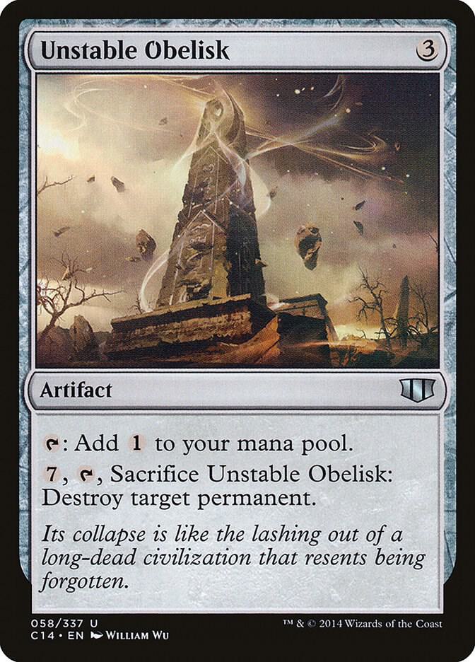 Unstable Obelisk [Commander 2014] 58