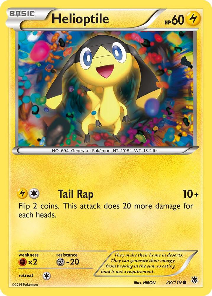 Helioptile (28) [XY - Phantom Forces] 28/119