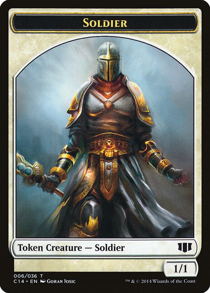 Soldier // Spirit Double-Sided Token [Commander 2014] 6 // 7