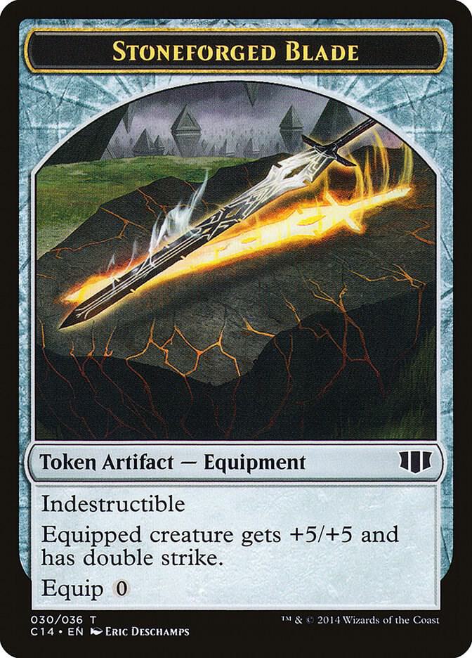 Stoneforged Blade // Germ Double-Sided Token [Commander 2014] 30 // 14
