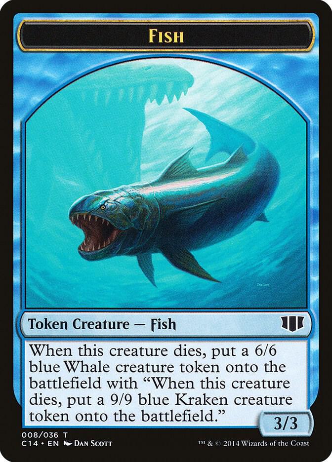 Fish // Zombie (011) Double-Sided Token [Commander 2014] 8 // 11