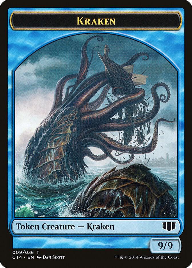 Kraken // Zombie (011) Double-Sided Token [Commander 2014] 9 // 11