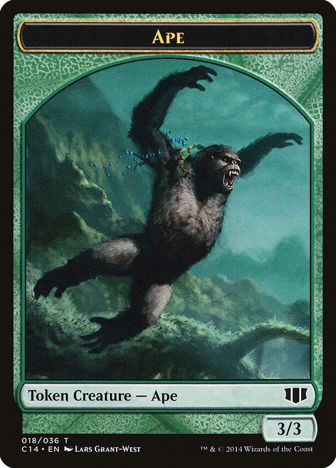 Ape // Zombie (011) Double-Sided Token [Commander 2014] 18 // 11