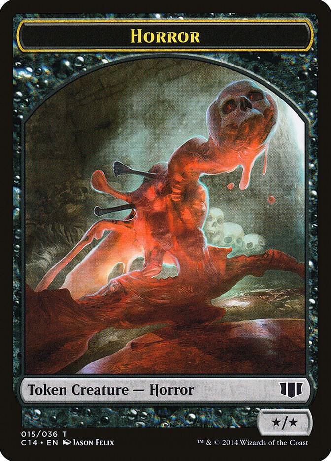 Horror // Zombie (016) Double-Sided Token [Commander 2014] 15 // 16
