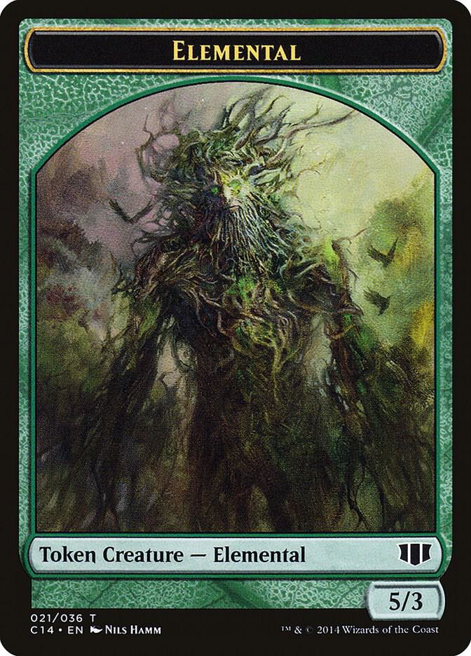 Elemental // Beast (019) Double-Sided Token [Commander 2014] 21 // 19