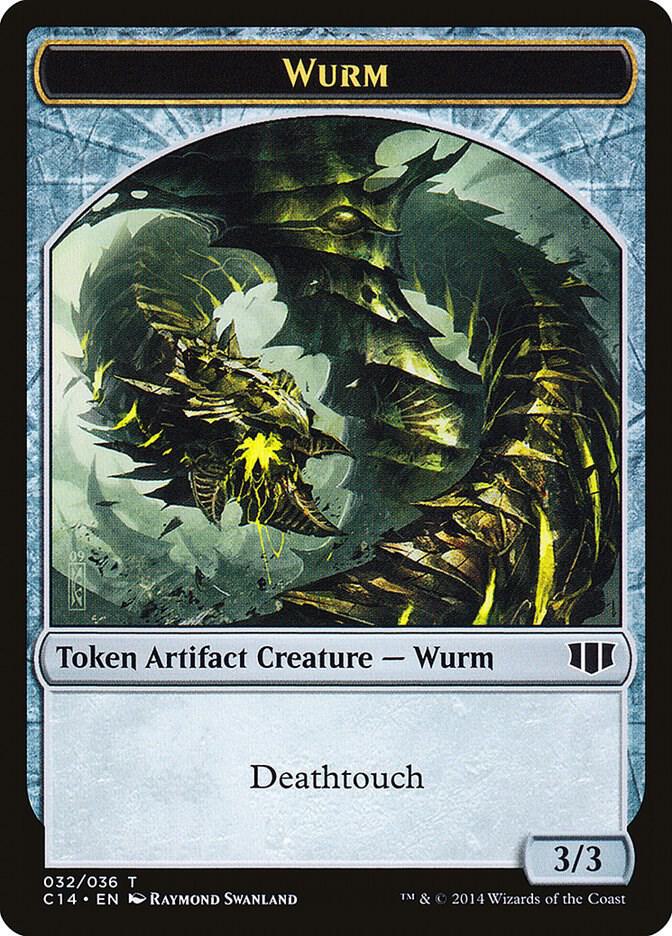 Wurm (032) // Goat Double-sided Token [Commander 2014] 32 // 3
