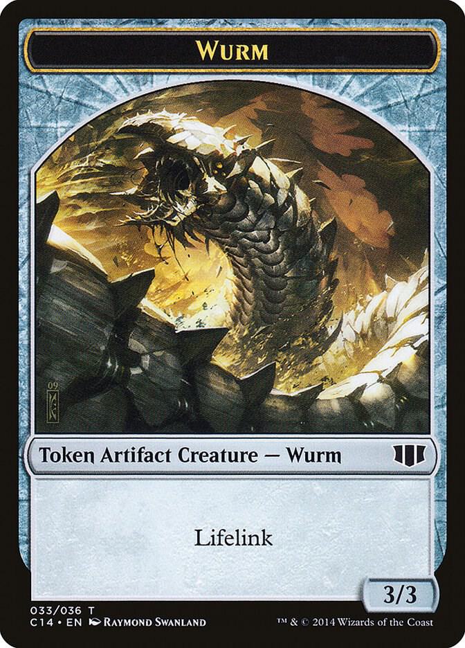 Wurm (033) // Goat Double-sided Token [Commander 2014] 33 // 3