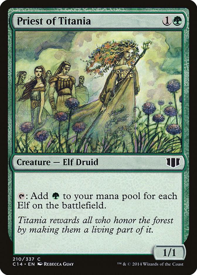 Priest of Titania [Commander 2014] 210