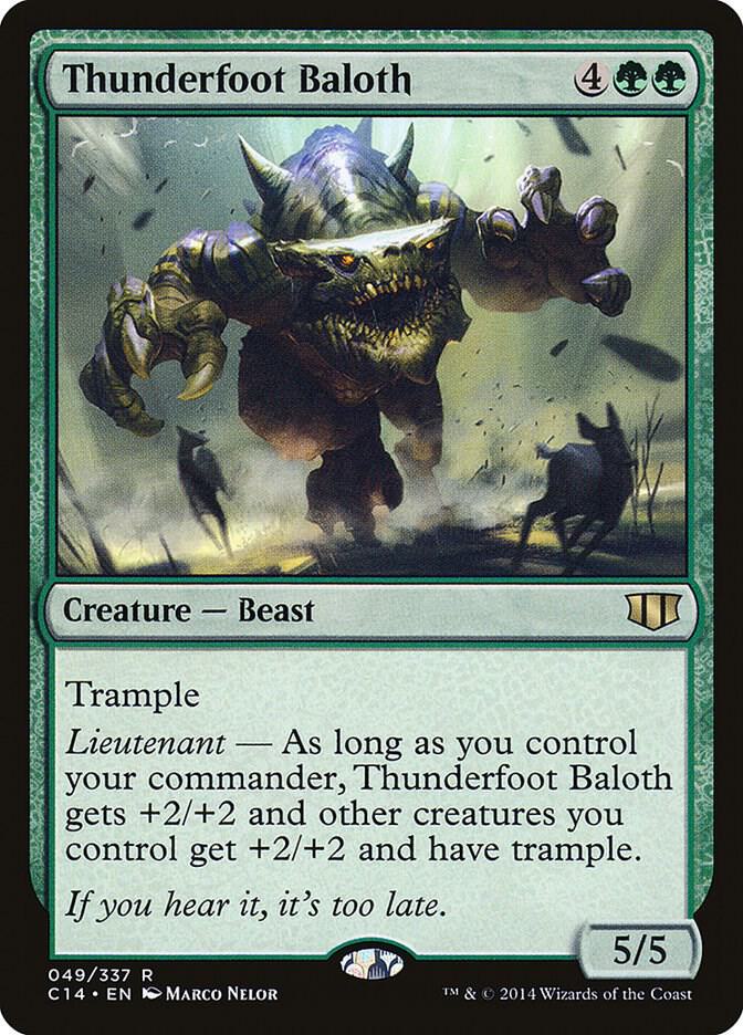Thunderfoot Baloth [Commander 2014] 49