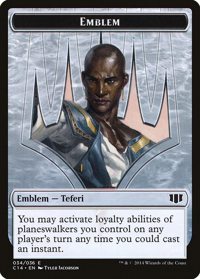 Emblem - Teferi, Temporal Archmage // Zombie (011) Double-Sided Token [Commander 2014] 34 // 11