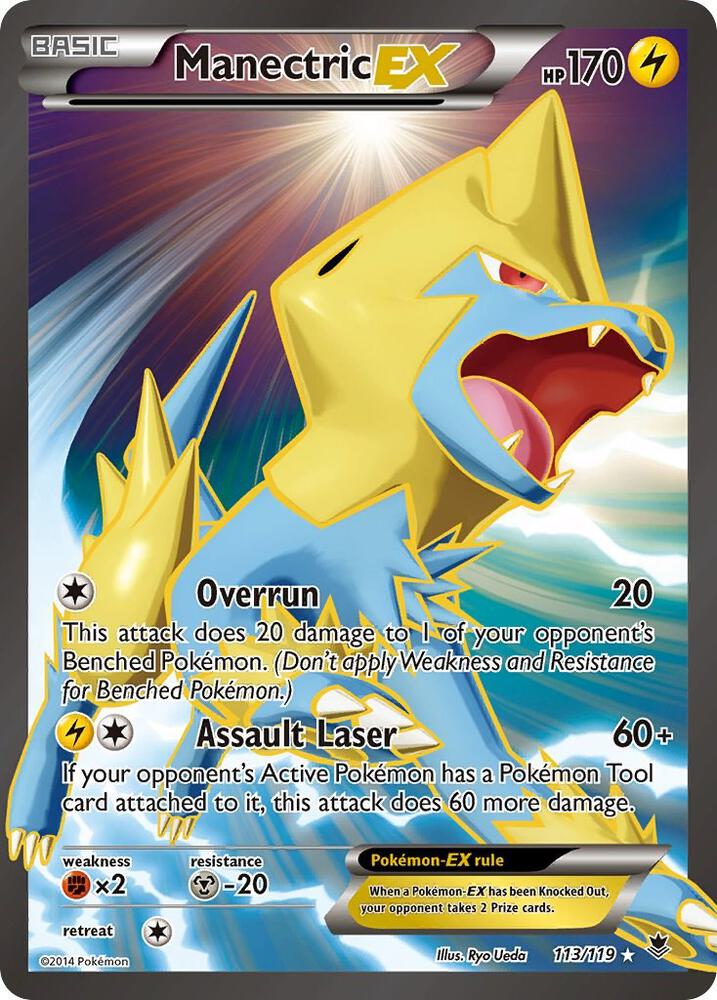 Manectric EX (113 Full Art) [XY - Phantom Forces] 113/119