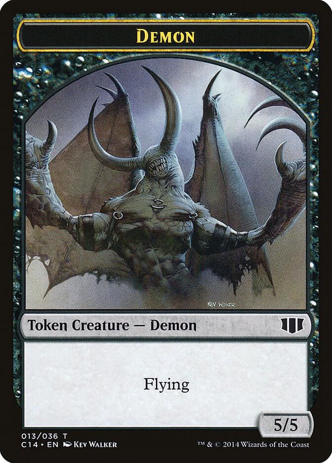 Demon (013) // Zombie (016) Double-Sided Token [Commander 2014] 13 // 16