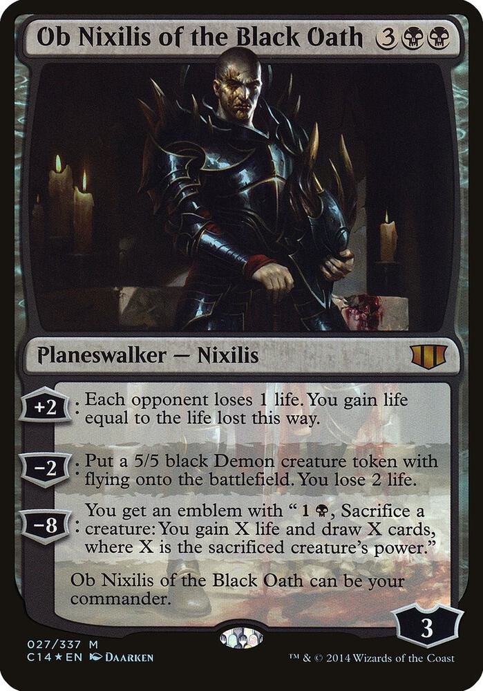 Ob Nixilis of the Black Oath (Commander 2014) [Oversize Cards] 27
