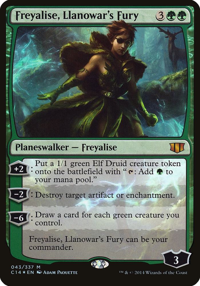 Freyalise, Llanowar's Fury (Commander 2014) [Oversize Cards] 43