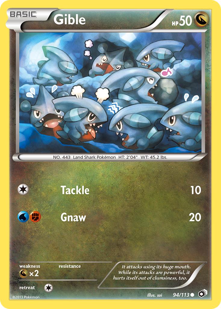 Gible - 94/113 Legendary Treasures