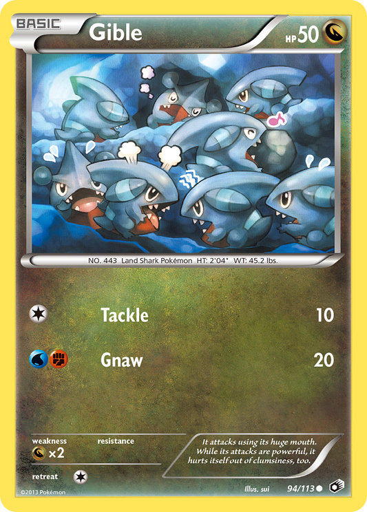 Gible - 94/113 Legendary Treasures