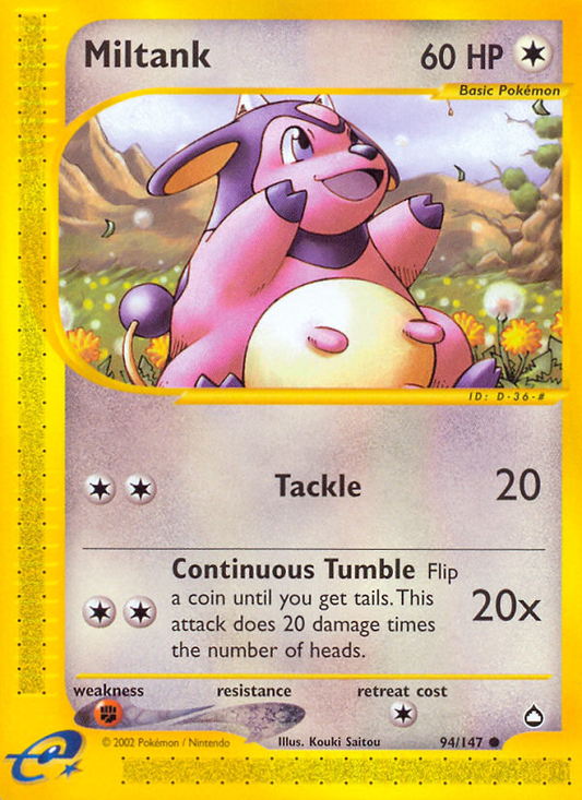 Miltank - 94/147 Aquapolis