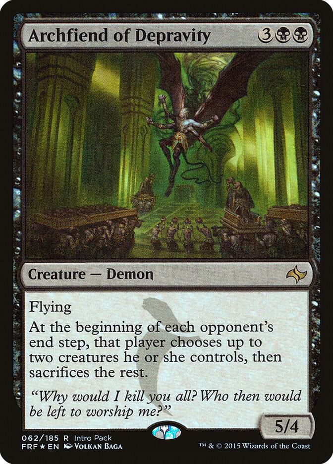 Archfiend of Depravity [Unique and Miscellaneous Promos] 62