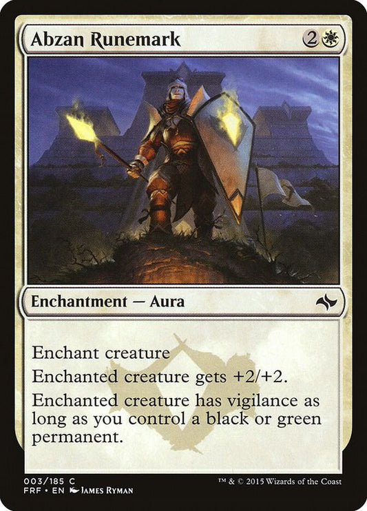 Abzan Runemark [Fate Reforged] 3