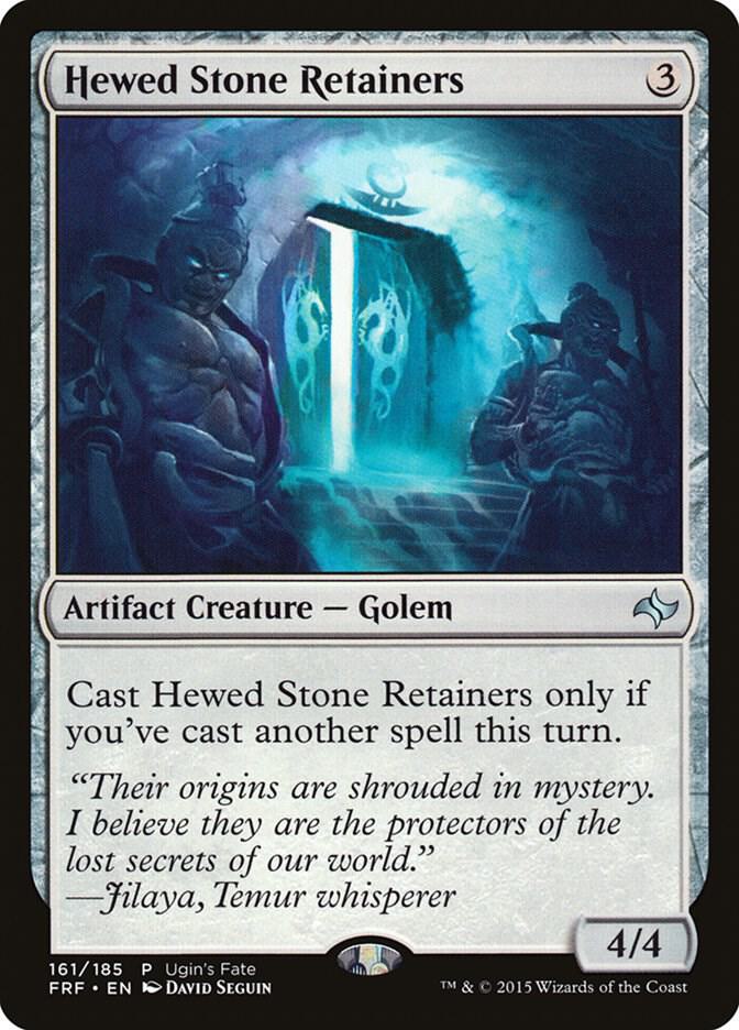 Hewed Stone Retainers [Ugin's Fate Promos] 161