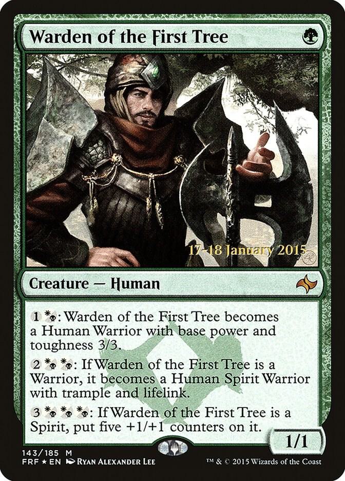 Warden of the First Tree [Prerelease Cards] 143
