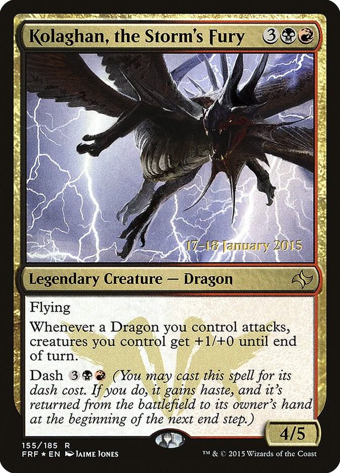 Kolaghan, the Storm's Fury [Prerelease Cards] 155