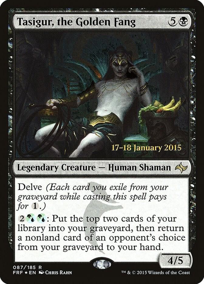 Tasigur, the Golden Fang [Prerelease Cards] 87