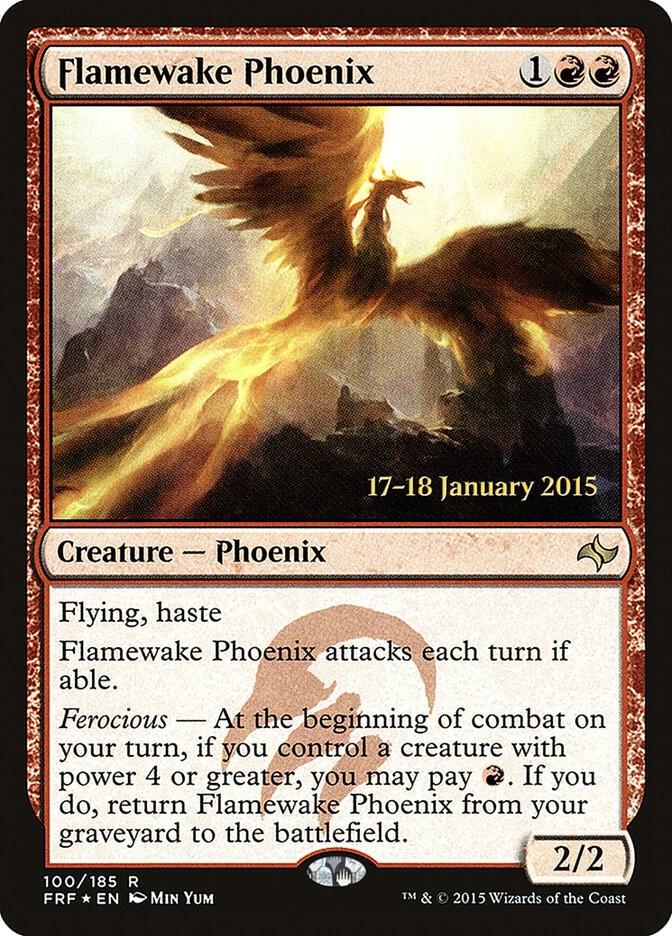 Flamewake Phoenix (FRF) [Prerelease Cards] 100