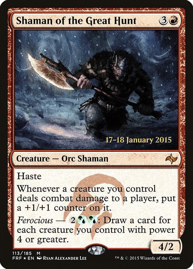 Shaman of the Great Hunt [Prerelease Cards] 113