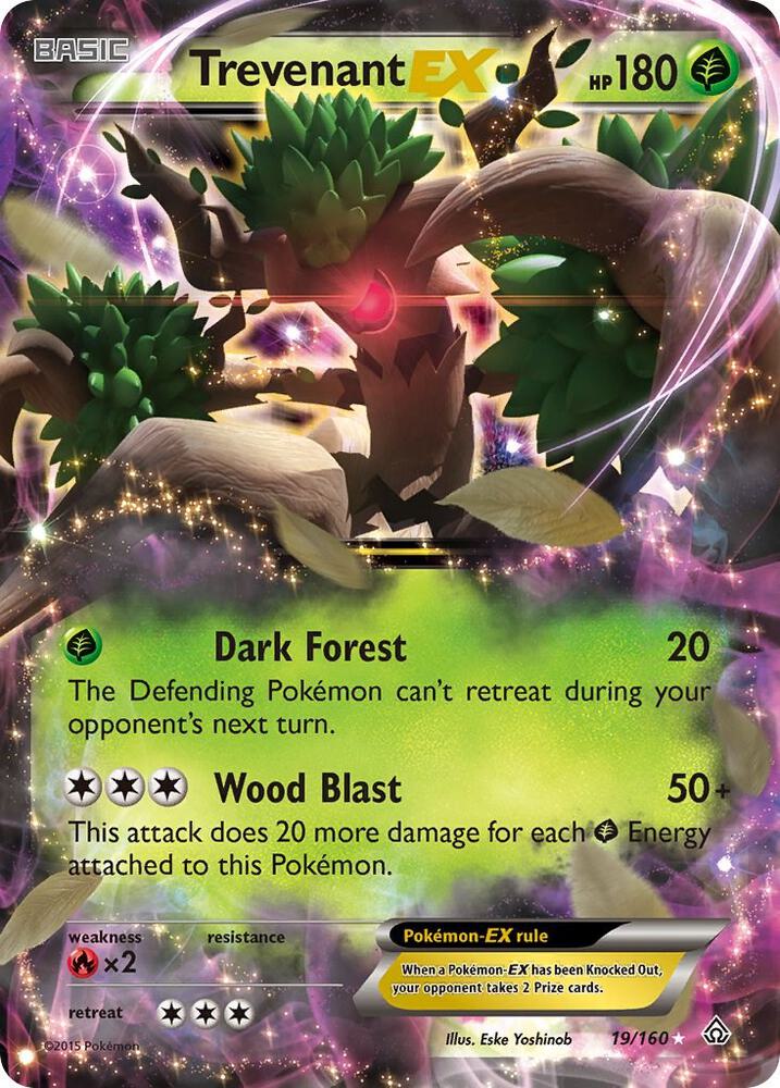 Trevenant EX [XY - Primal Clash] 19/160