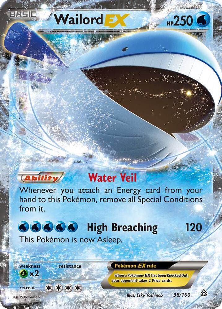 Wailord EX [XY - Primal Clash] 38/160